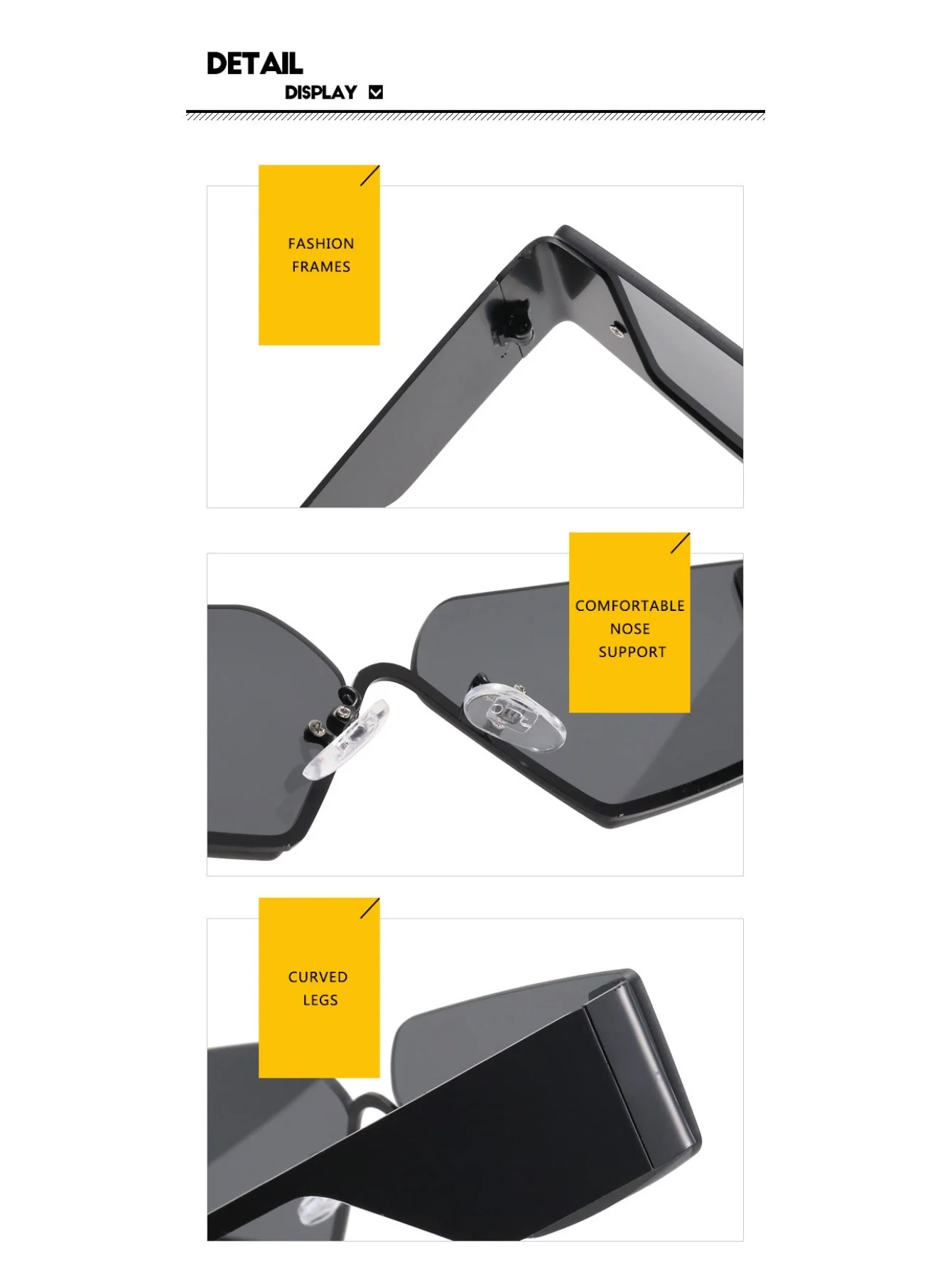 Futuristic, Rimless Sunglasses - Image 19