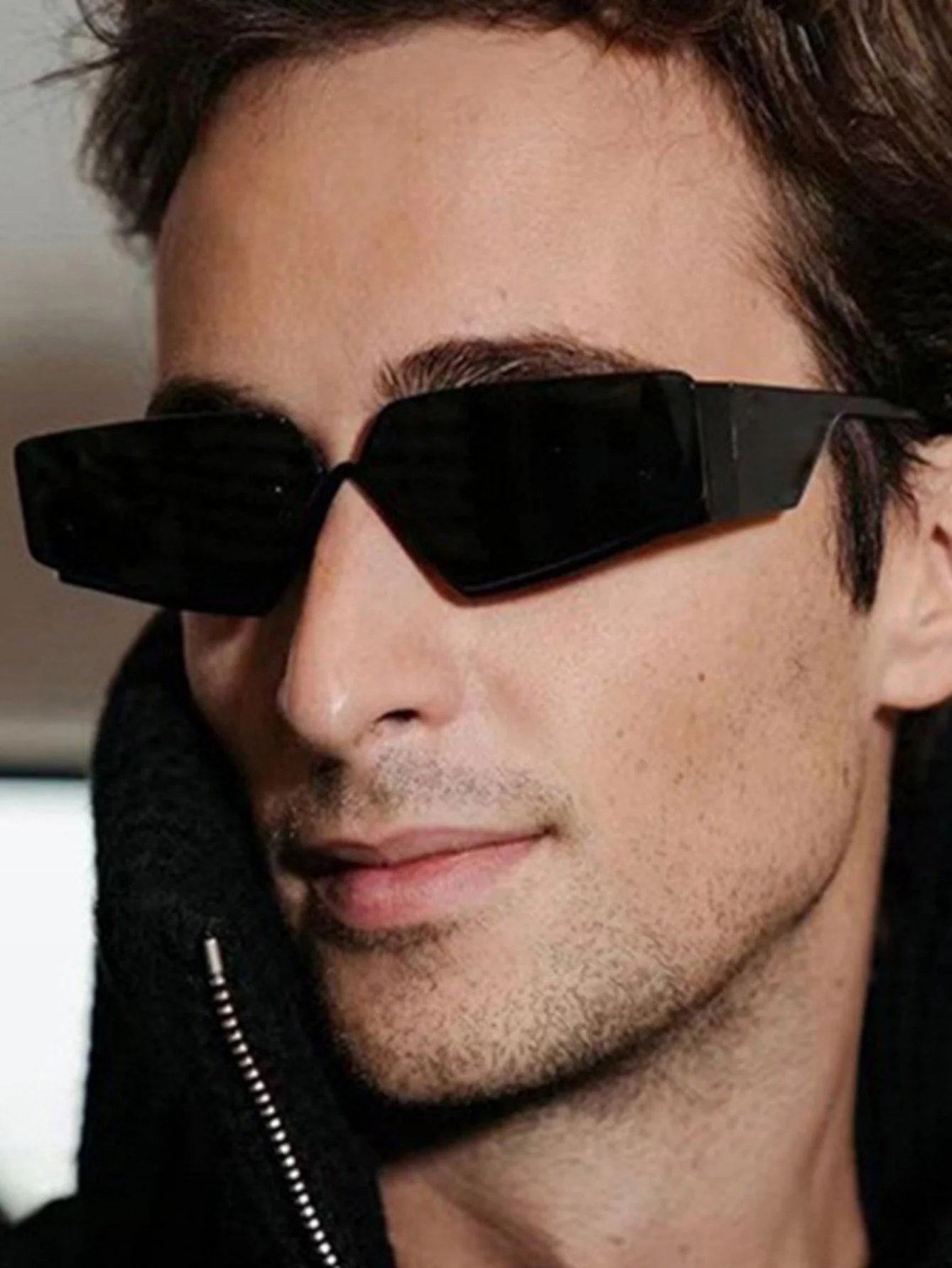 Futuristic, Rimless Sunglasses - Image 4
