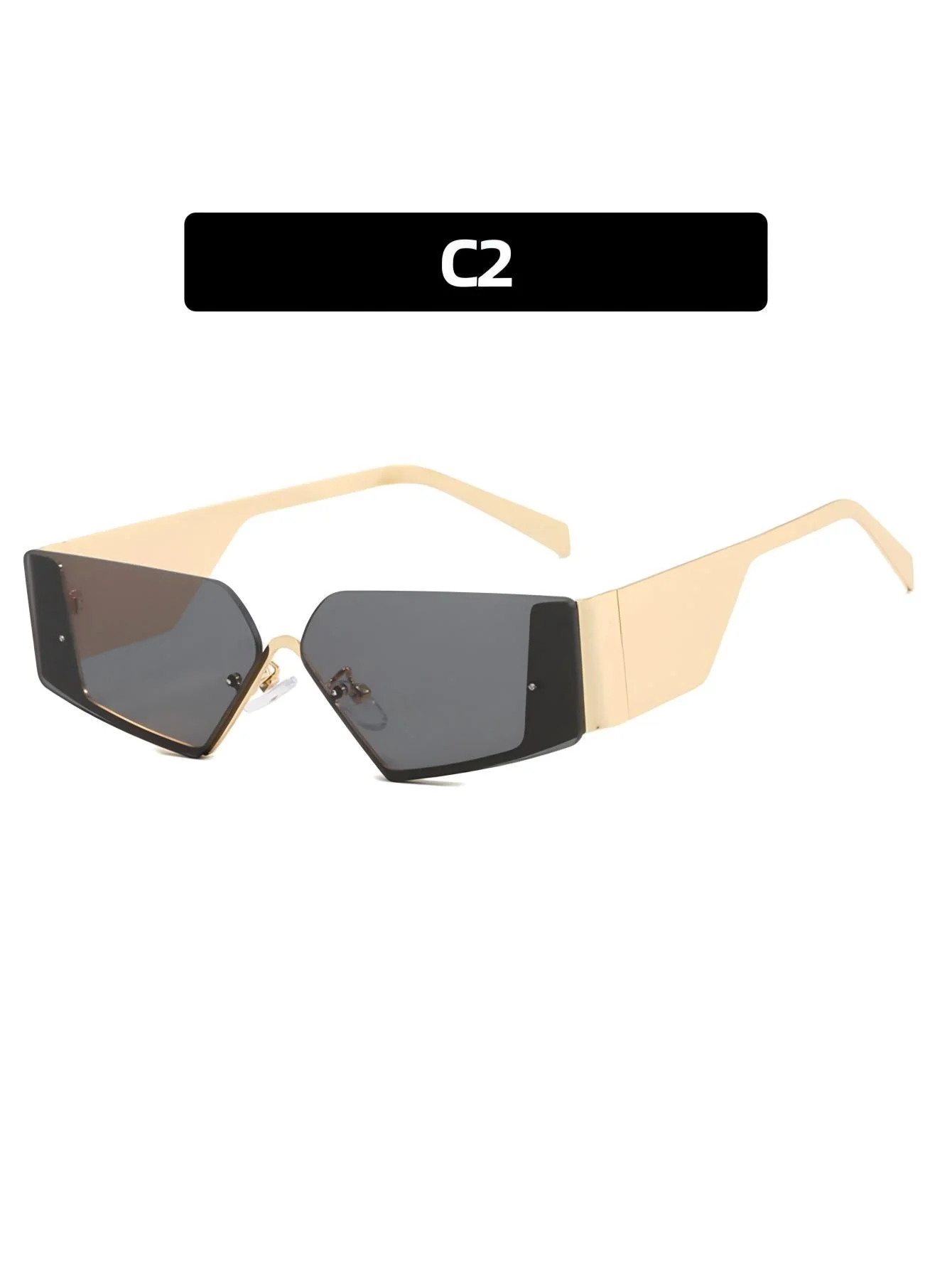 Futuristic, Rimless Sunglasses - Image 7