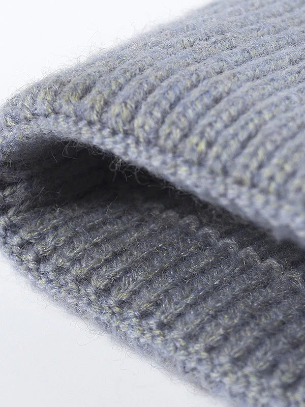 XL Slouchy Beanie, Thick Knit Winter Hat for Large Heads, Extra Warm Skull Cap, One Size - Image 2