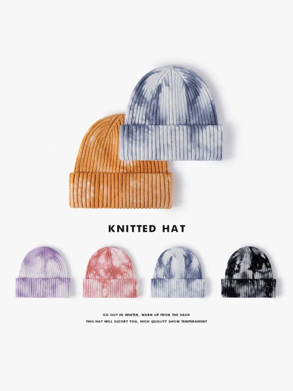 Tie-Dye Tab Hip Hop Beanie