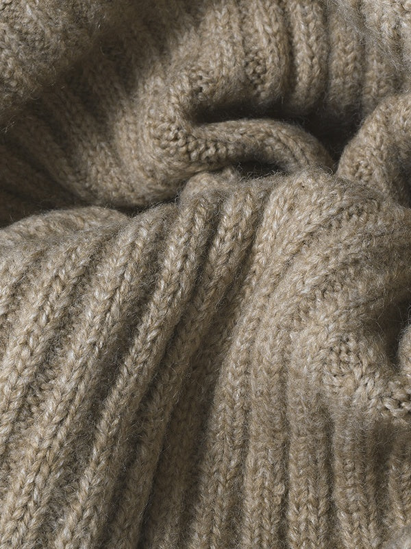 Wool-Blend Thermal Beanie, Thick Ear-Flap Knit Hat, Windproof & Insulated, One Size - Image 5