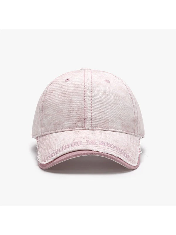 Letter Embroidery Color Blocking Soft Top Large Head Circumference Baseball Caps - Image 4