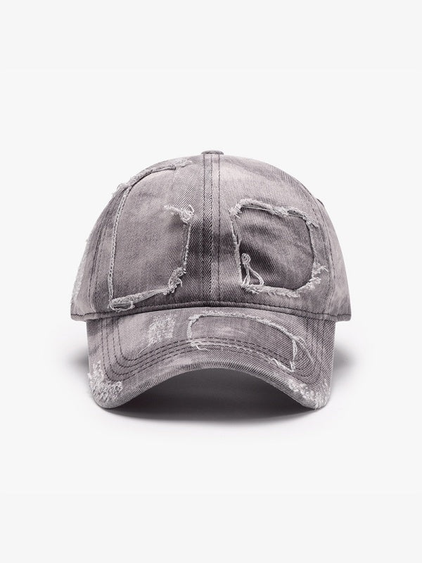 Washed Hole Distressed Baseball Caps - Image 5