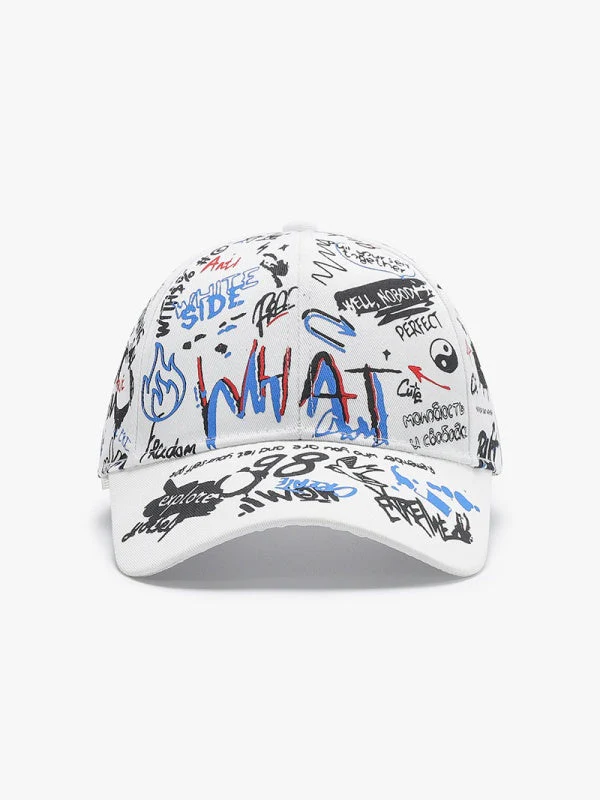 Ins Cartoon Graffiti Print Baseball Cap - Image 5