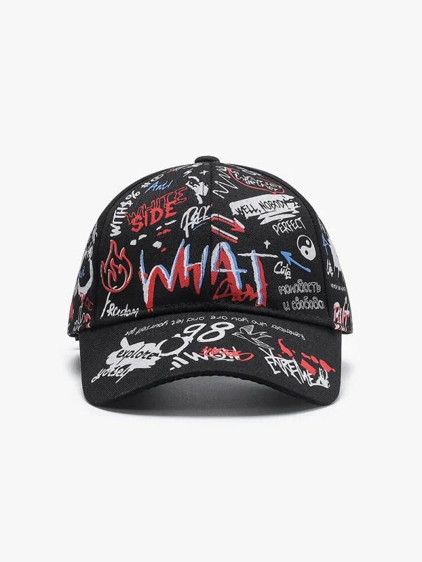 Ins Cartoon Graffiti Print Baseball Cap - Image 6
