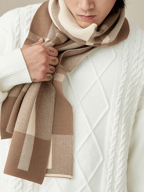 Men's Thermal Thick Winter Scarf ¨C Windproof Cold-Weather Neck Warmer - Image 3