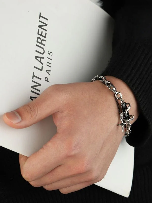 Black Diamond Simple Bracelet - Image 2