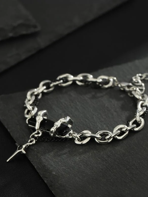 Black Diamond Simple Bracelet - Image 4