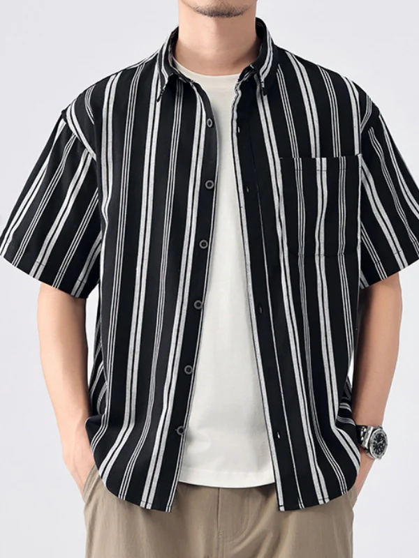 Classic Stripes Breathable Shirts - Image 3