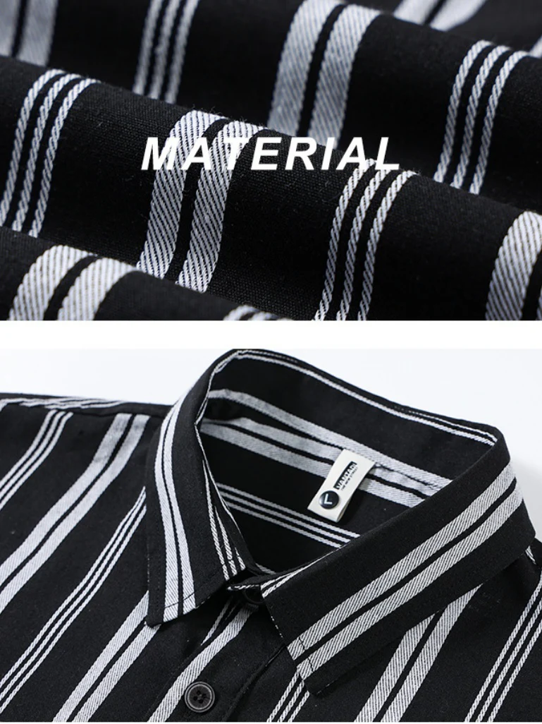 Classic Stripes Breathable Shirts - Image 6