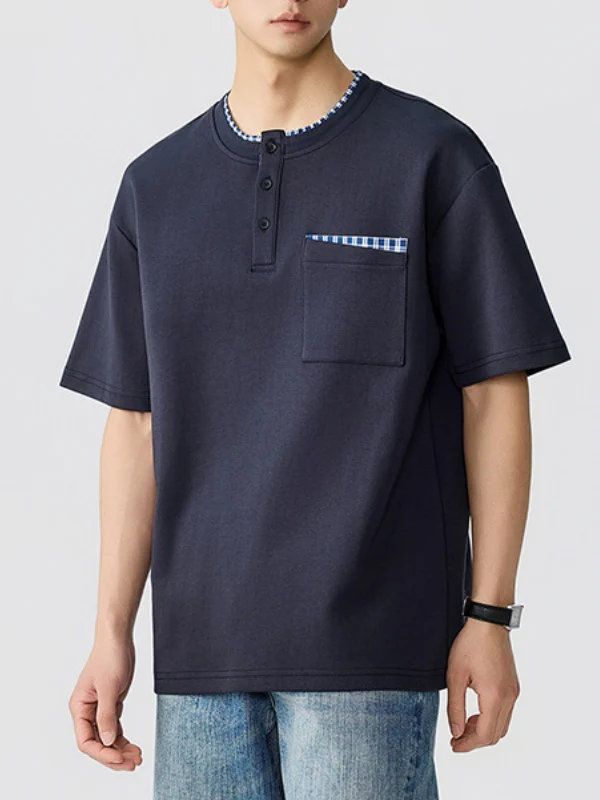Patchwork Loose-fit T-shirts - Image 3