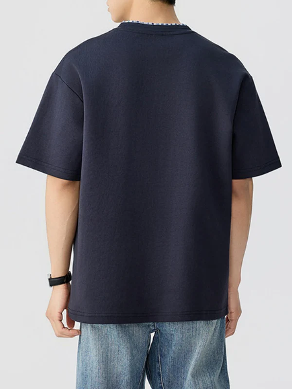 Patchwork Loose-fit T-shirts - Image 4