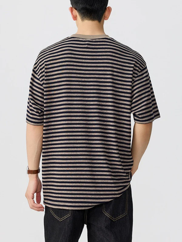 Henry's Collar Stripes T-shirts - Image 3