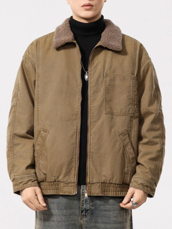 Loose-fit Extra-thick Sherpa-Lined Denim Jacket - Image 2