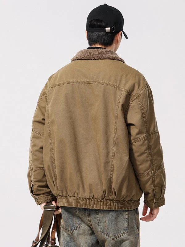 Loose-fit Extra-thick Sherpa-Lined Denim Jacket - Image 3