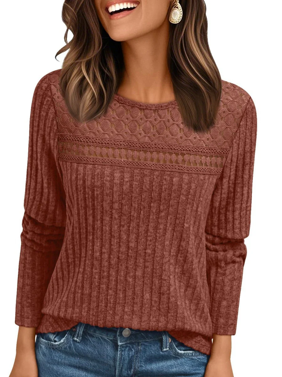 Pit Strip Loose Hollow Lace Stitching T-shirts - Image 11