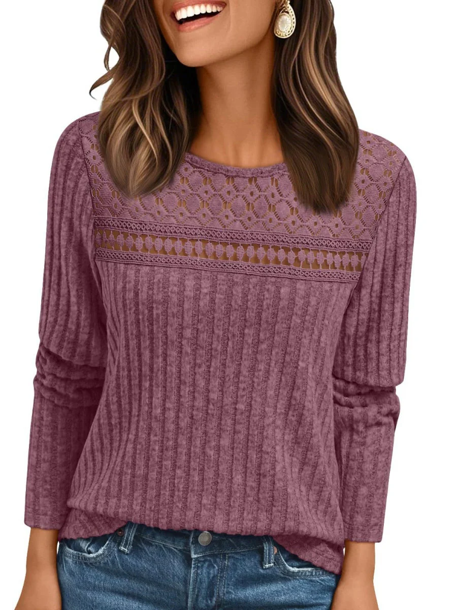 Pit Strip Loose Hollow Lace Stitching T-shirts - Image 26
