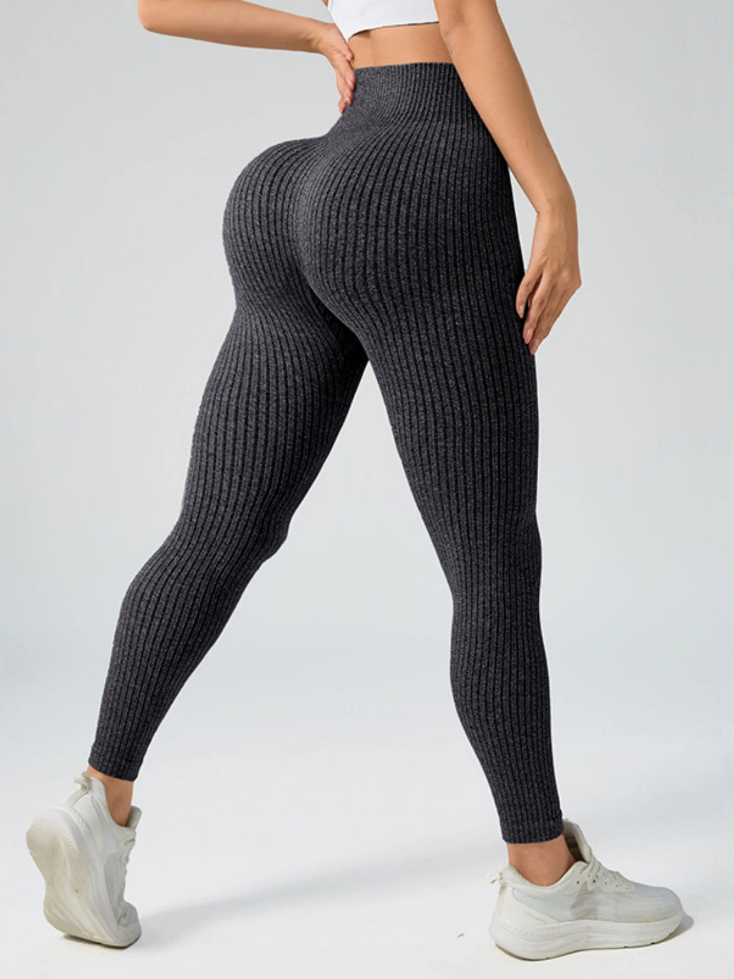 Tight-fitting Tummy Control High-waisted Hip Lift Piping Yoga Pants Pants - Image 4