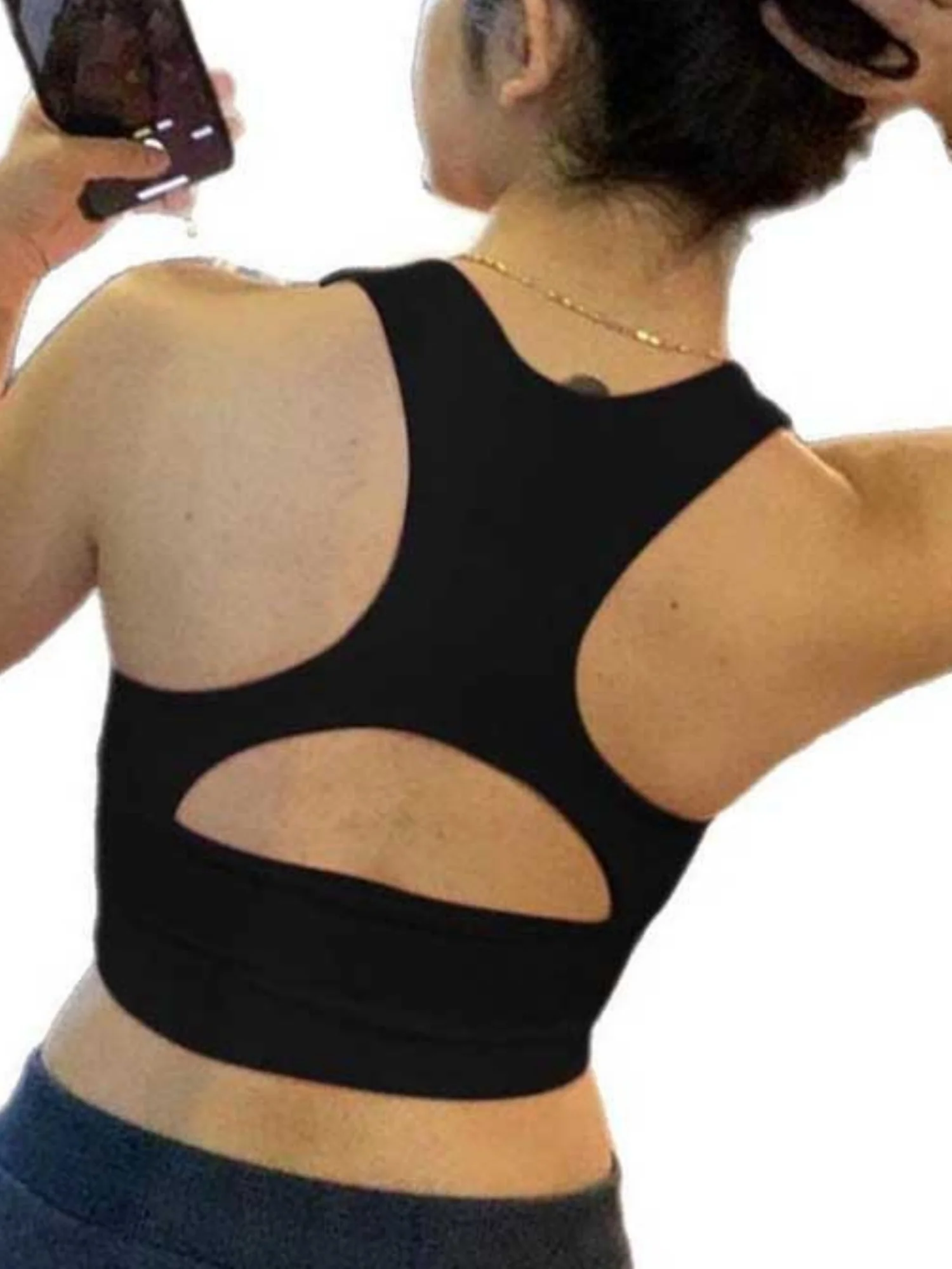 Deep V Tight-fitting Backless Exercise Yoga Tank Top - Image 2
