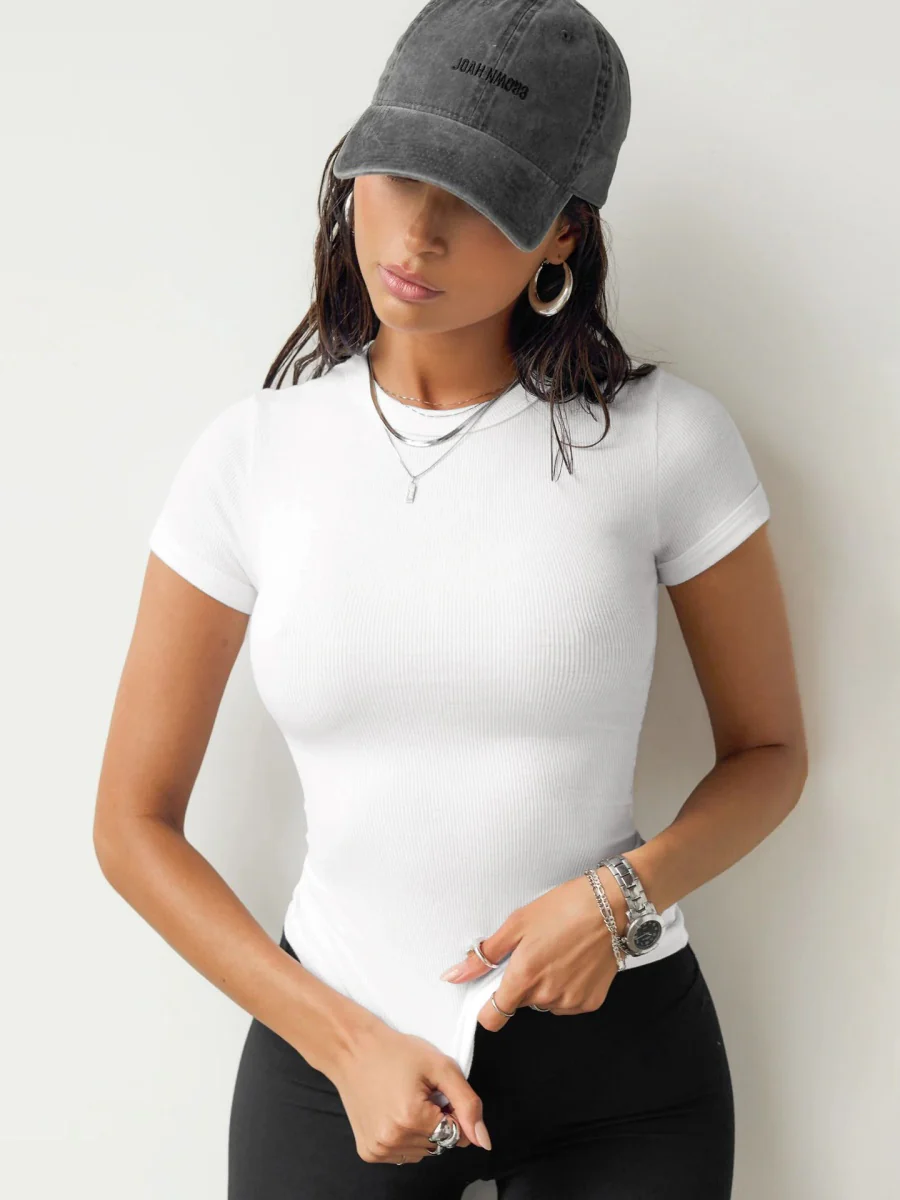 Thread Short Sleeve Slim-fit T-shirts - Image 3