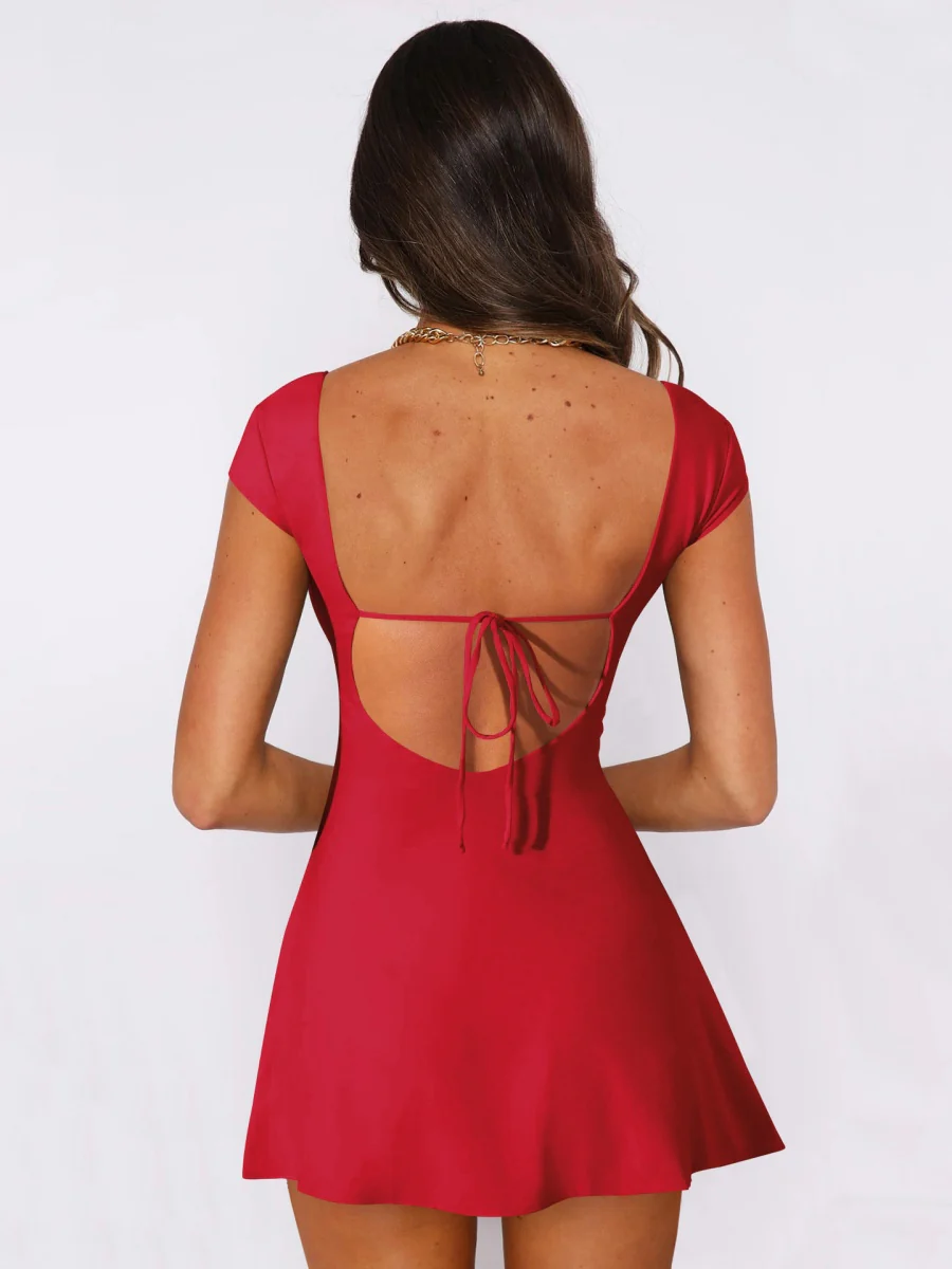 Backless Bandage Mini&Short Dresses - Image 30