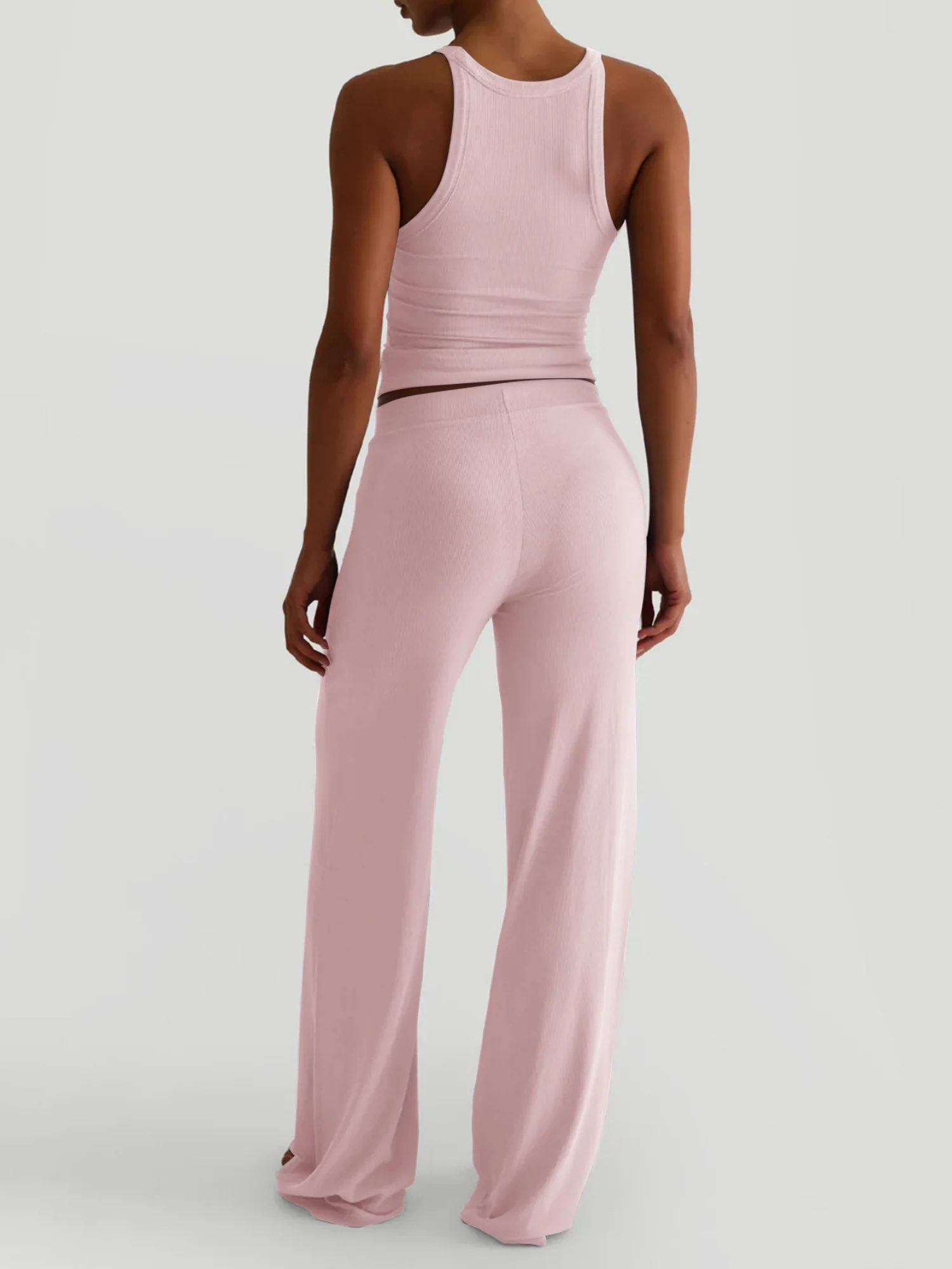 Tank Top Bodycon Trousers Exercise Yoga 2-piece Sets - Image 2