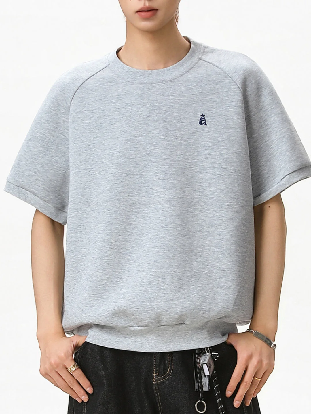 Color-blocked Embroidery T-shirts - Image 2