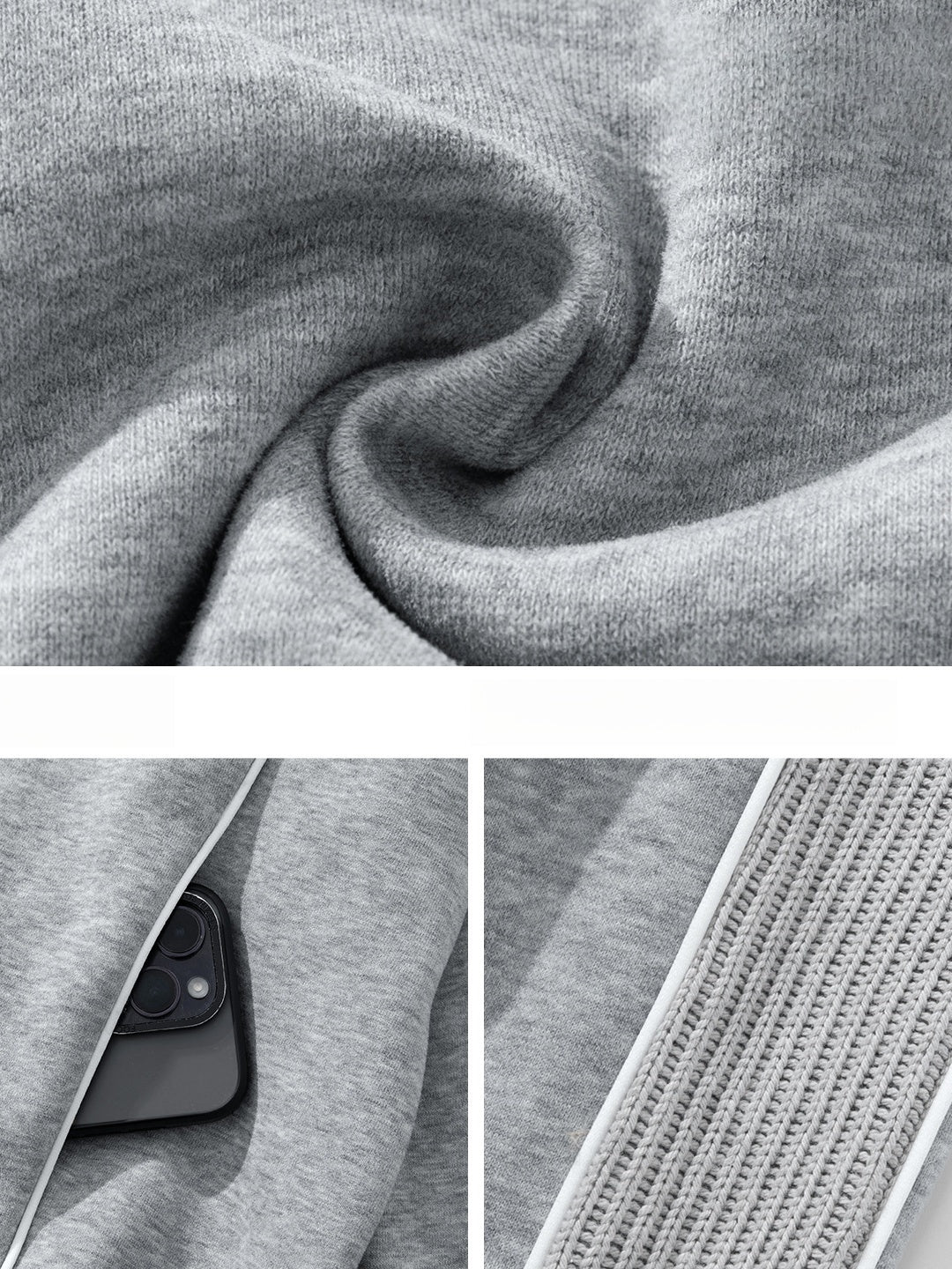 Color-blocked Raglan Sleeves Cardigan Sweatshirt - Image 7