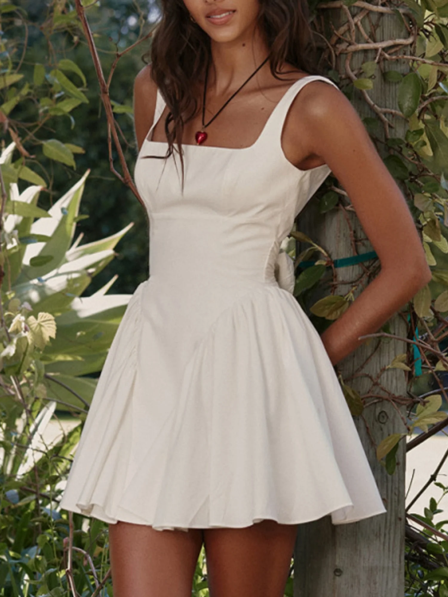 Bow Backless Strappy Mini&Short Dresses - Image 2