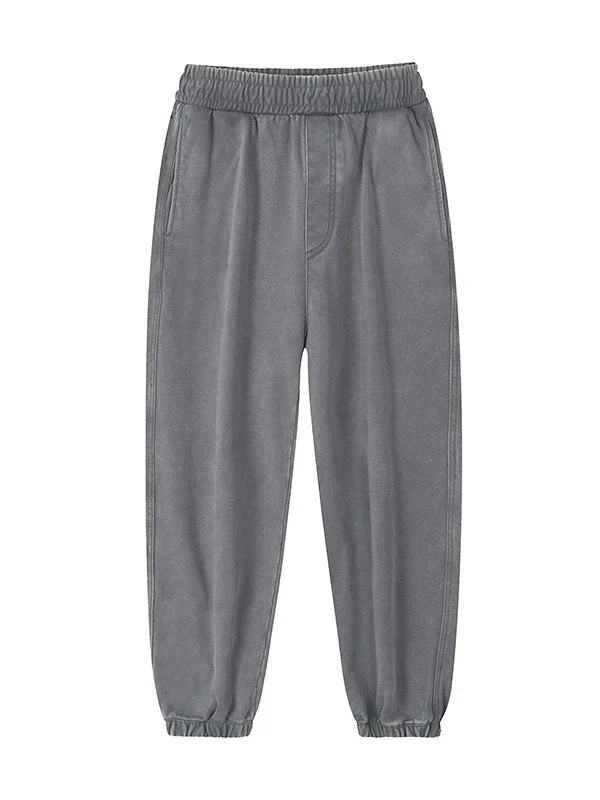 Wash Water Distressed Foot Binding Pants - Image 12