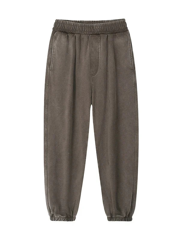 Wash Water Distressed Foot Binding Pants - Image 14