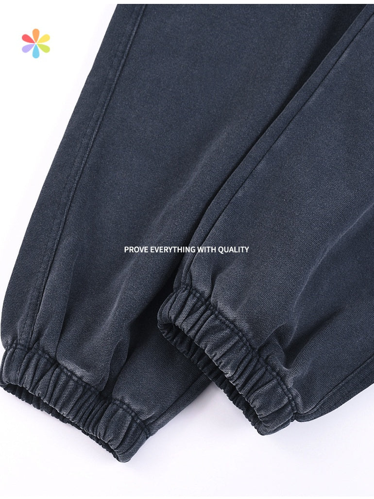 Wash Water Distressed Foot Binding Pants - Image 5