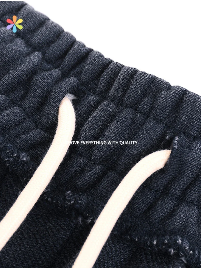 Wash Water Distressed Foot Binding Pants - Image 6