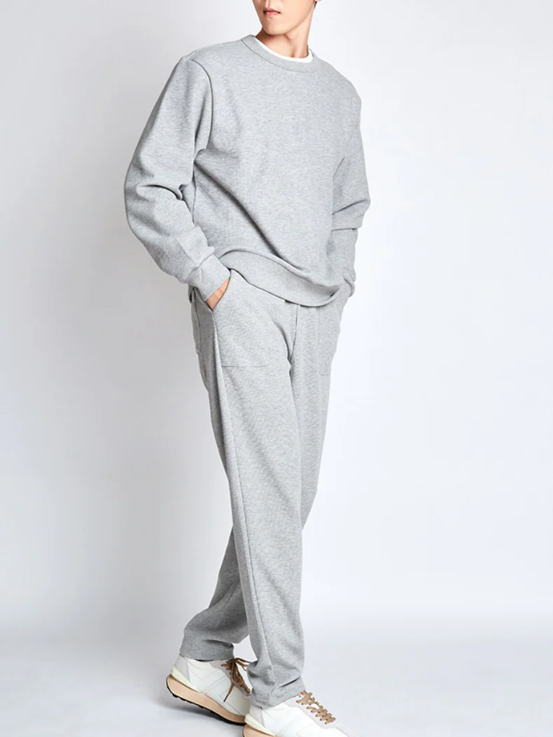 Simple Drawstring Straight-fit Sports Pants - Image 13