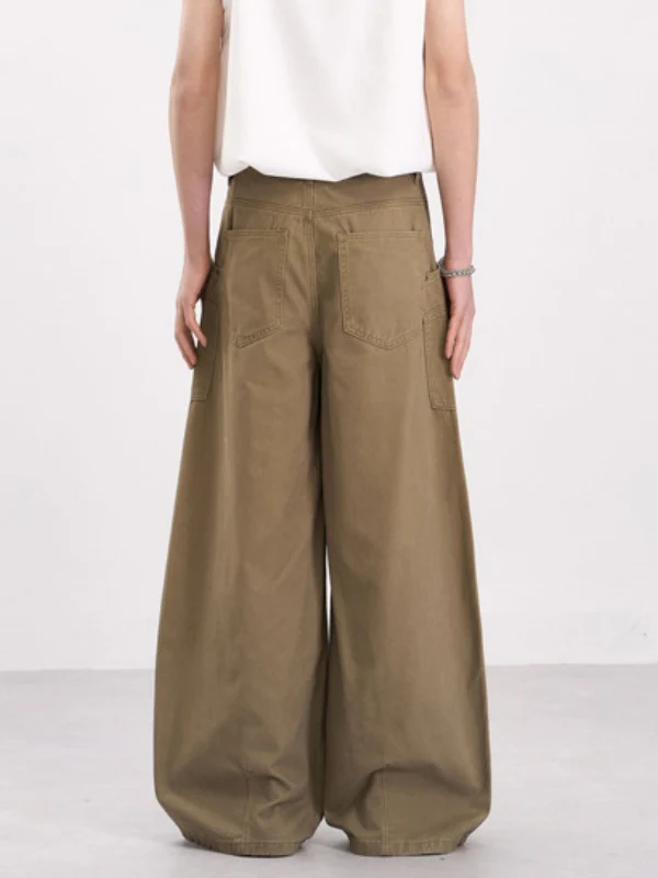 Patchwork Scimitar Baggy Wide-leg Pants - Image 5