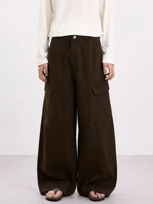 Retro Big Pocket Cargo Trousers - Image 4