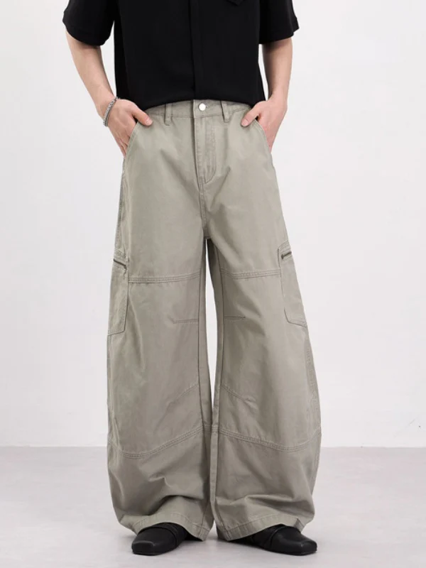 Distressed Machete Baggy Cargo Trousers