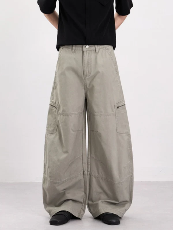 Distressed Machete Baggy Cargo Trousers - Image 2