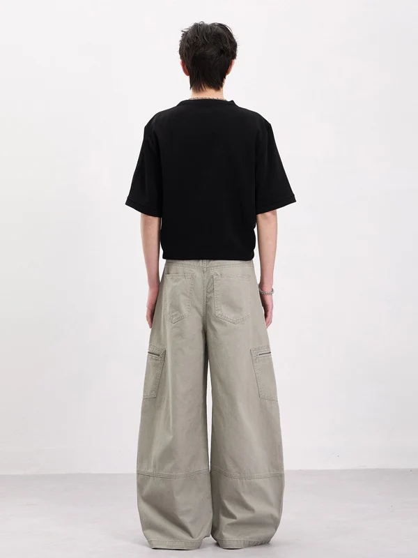 Distressed Machete Baggy Cargo Trousers - Image 3