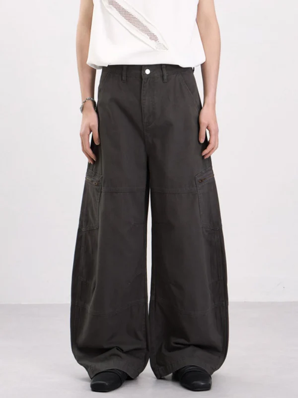 Distressed Machete Baggy Cargo Trousers - Image 4