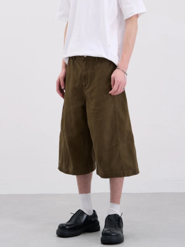 Loose-fit Wide-leg 7 Points Shorts