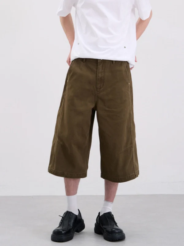 Loose-fit Wide-leg 7 Points Shorts - Image 2