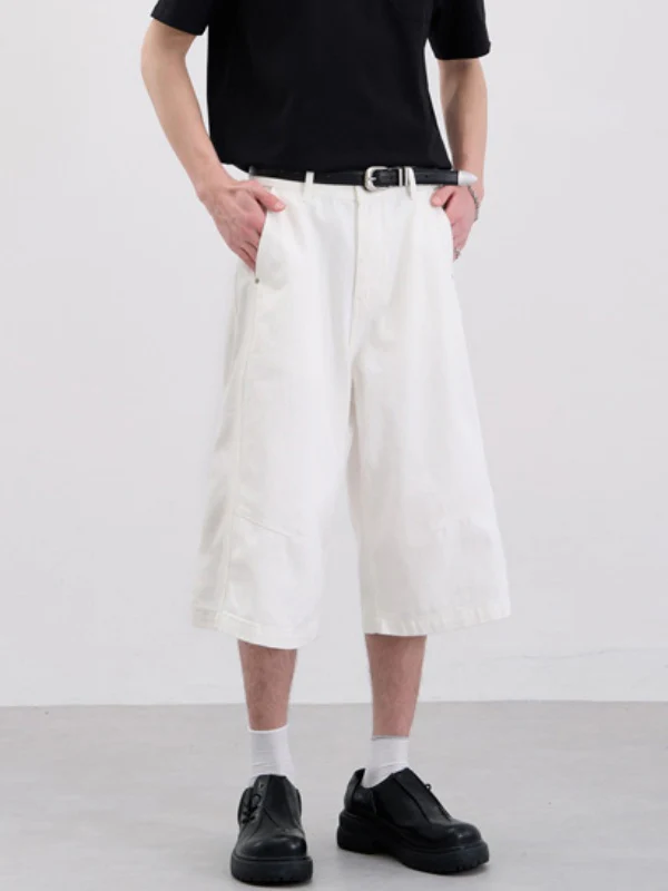 Loose-fit Wide-leg 7 Points Shorts - Image 3