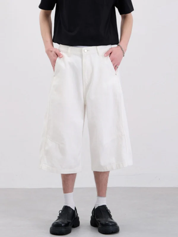 Loose-fit Wide-leg 7 Points Shorts - Image 5
