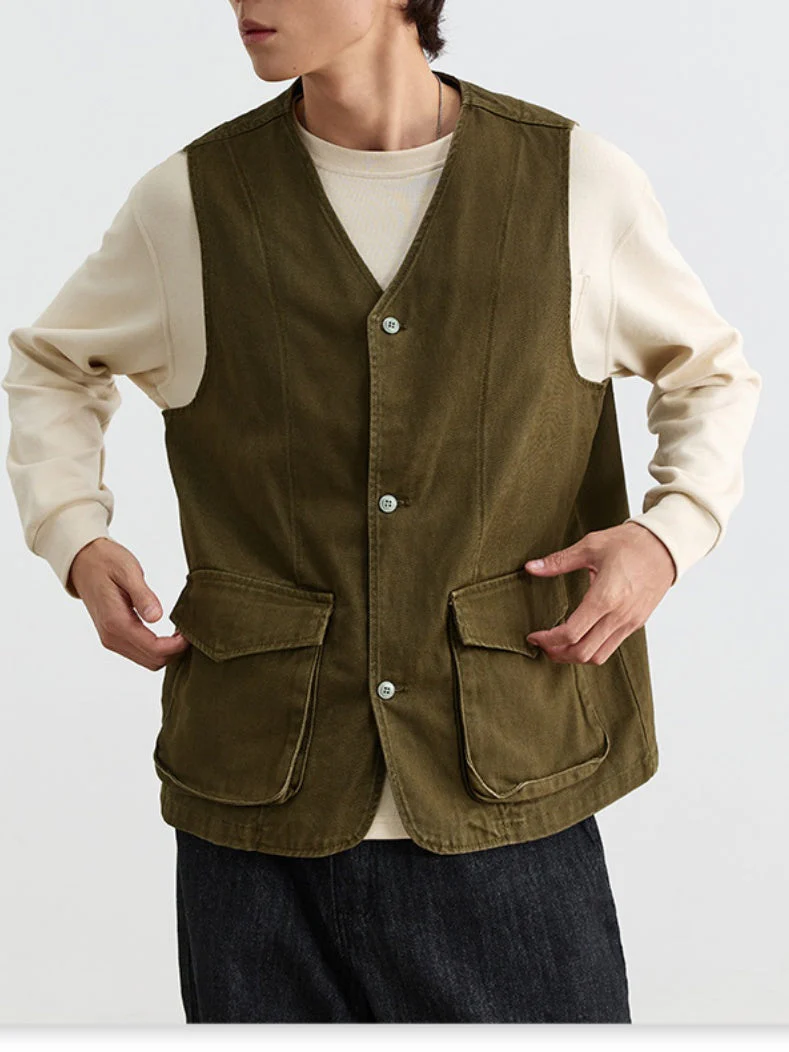 Tooling V-neck Vests - Image 3
