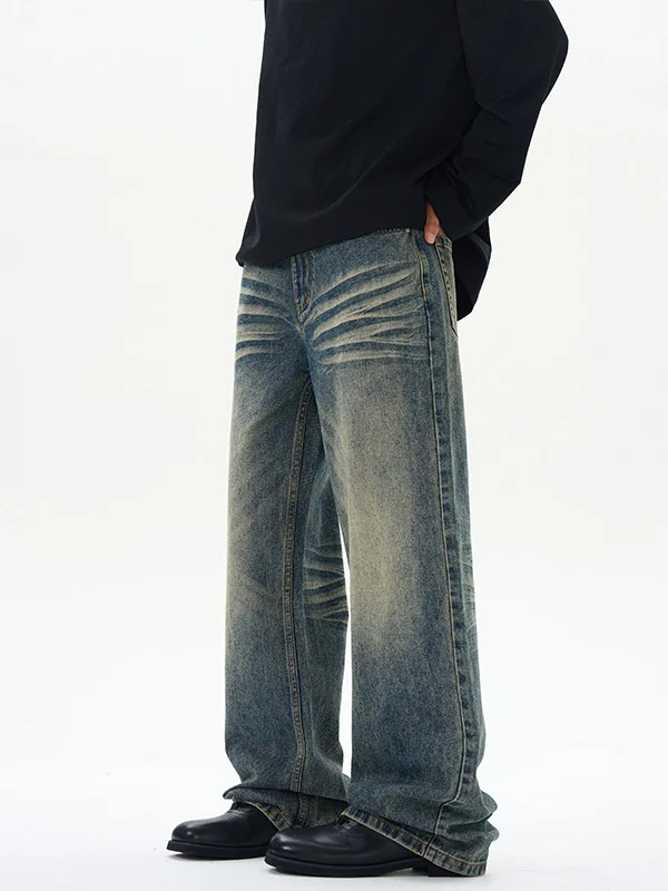 Washed Cat Whiskers Vintage Jeans