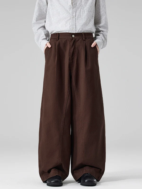 Arc Segmentation Design Washed Pants - Image 2