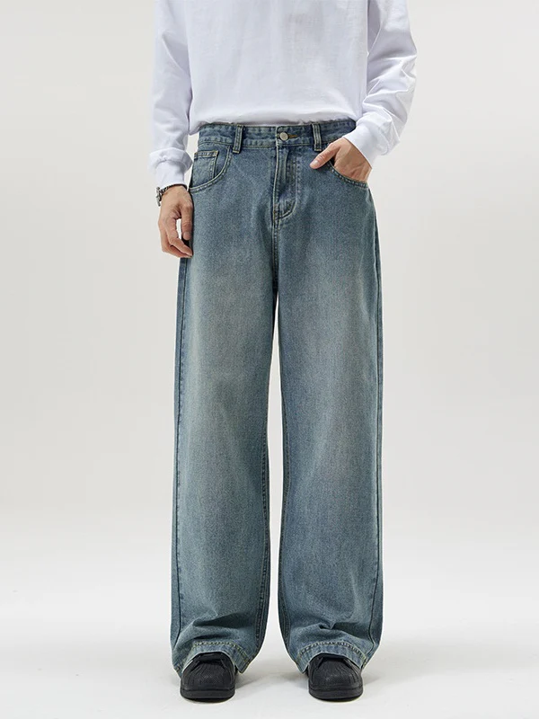 Washed Cleanfit Loose-fit Jeans - Image 4