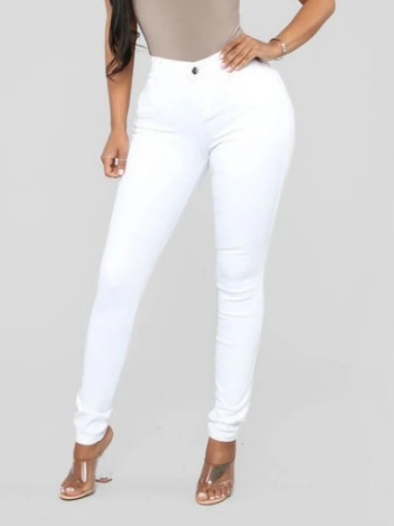 Stretch Slimming Pencil Pants Jeans - Image 11